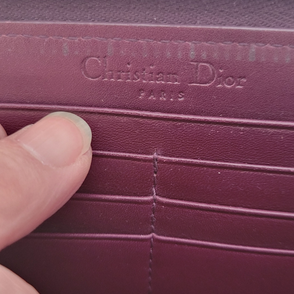 Dior Zippy purple long wallet - Picture 11 of 16